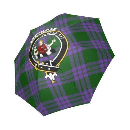 Elphinstone Tartan Crest Umbrellas