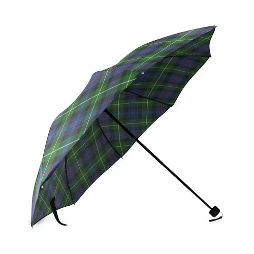 Mackenzie Modern Tartan Crest Umbrellas