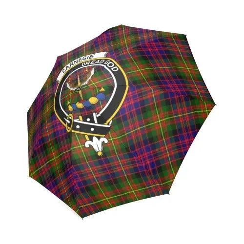 Carnegie Modern Tartan Crest Umbrellas