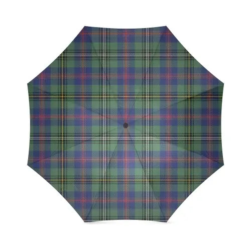 Wood Modern Tartan Plaid Umbrellas