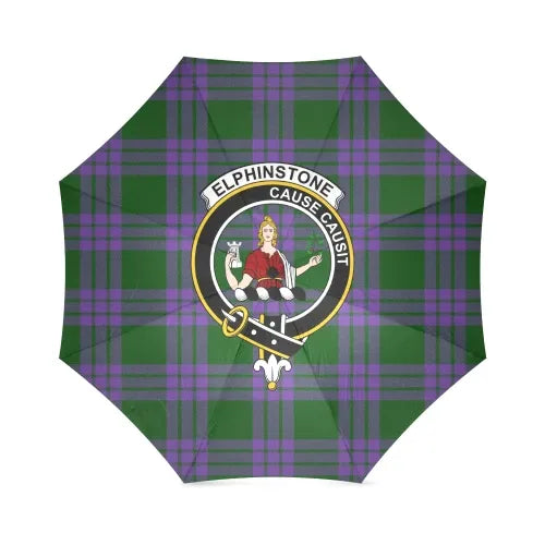Elphinstone Tartan Crest Umbrellas