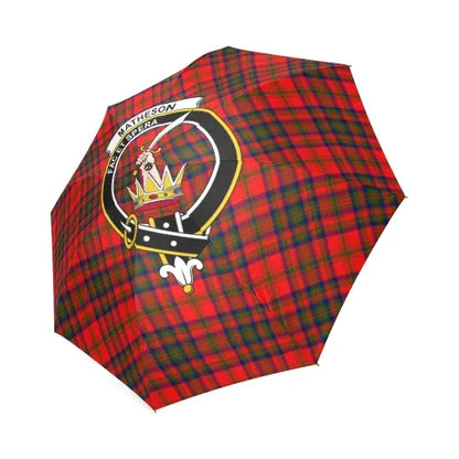 Matheson Modern Tartan Crest Umbrellas