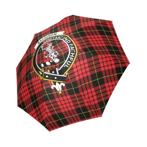 Macqueen Modern Tartan Crest Umbrellas