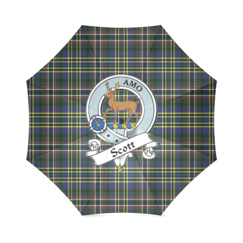 Scott Green Modern Tartan Crest Umbrellas