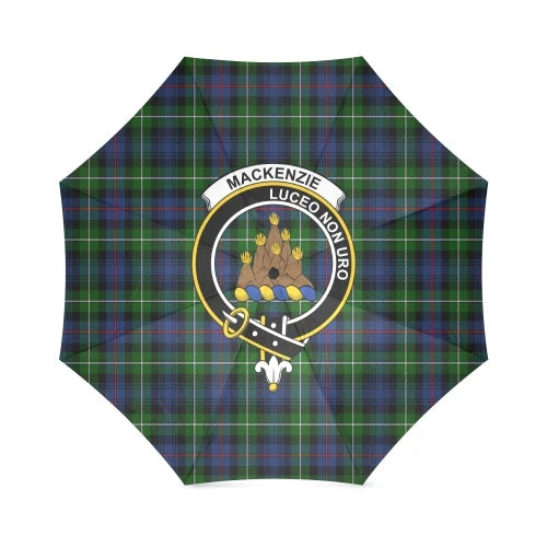 Mackenzie Modern Tartan Crest Umbrellas