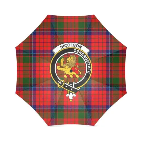 Nicolson Modern Tartan Crest Umbrellas