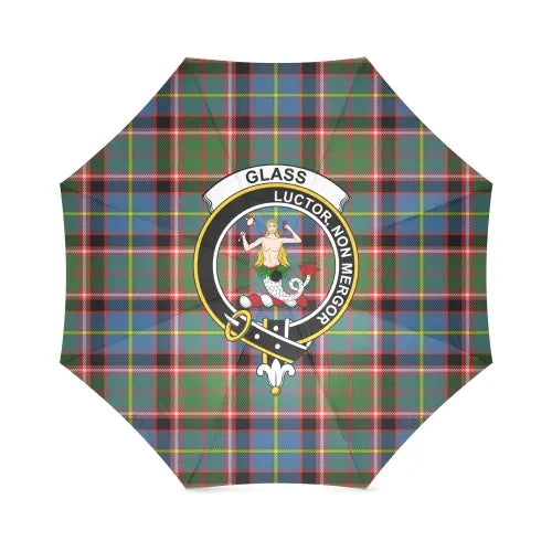 Glass Tartan Crest Umbrellas