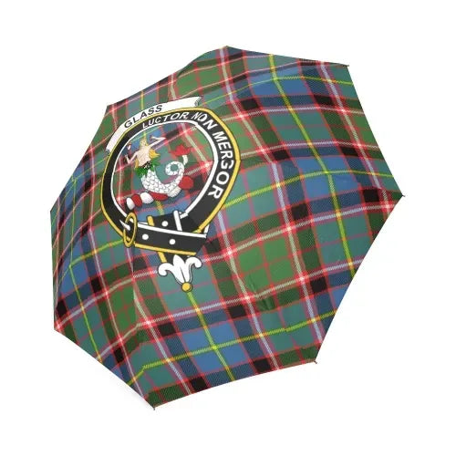 Glass Tartan Crest Umbrellas