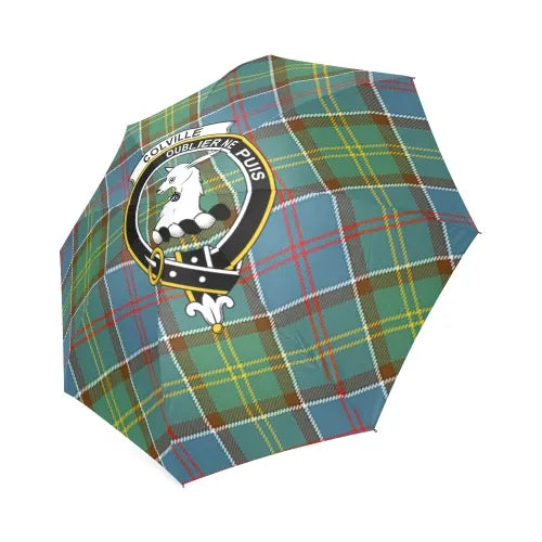 Colville District Tartan Crest Umbrellas