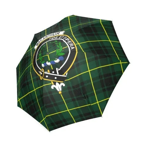 Macarthur Modern Tartan Crest Umbrellas