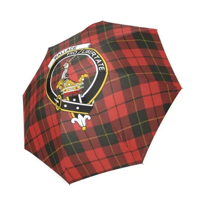 Wallace Weathered Tartan Crest Umbrellas