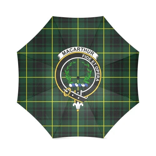 Macarthur Modern Tartan Crest Umbrellas