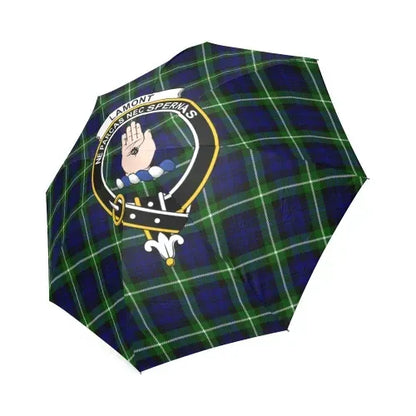 Lamont Modern Tartan Crest Umbrellas