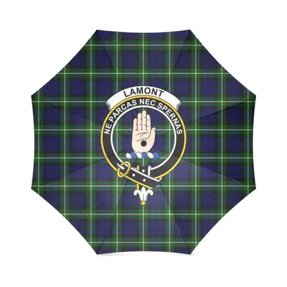 Lamont Modern Tartan Crest Umbrellas