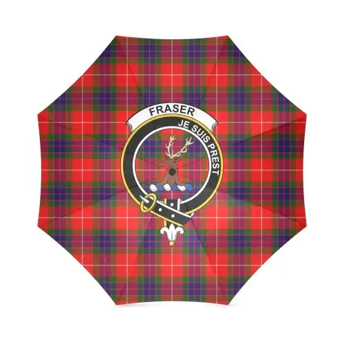 Fraser Of Lovat Tartan Crest Umbrellas