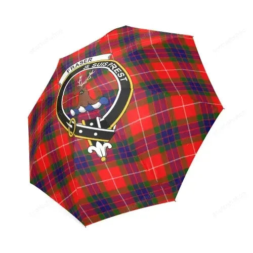 Fraser Of Lovat Tartan Crest Umbrellas