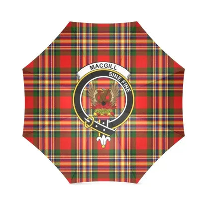 Macgill Modern Tartan Crest Umbrellas