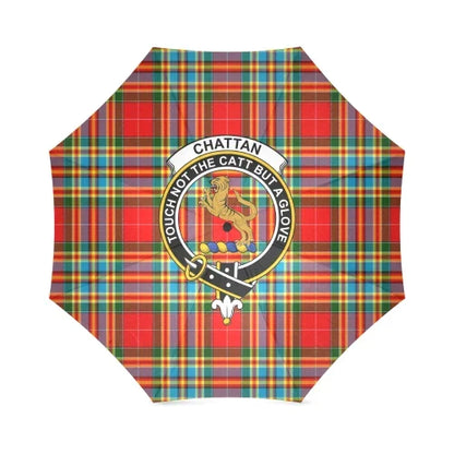 Chattan Tartan Crest Umbrellas