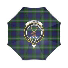 Forbes Modern Tartan Crest Umbrellas