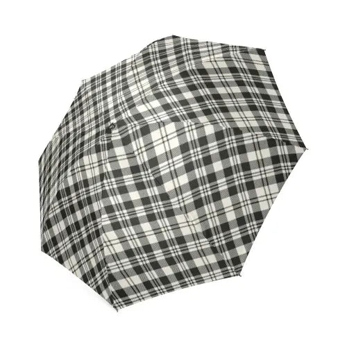 Scott Black & White Ancient Tartan Plaid Umbrellas