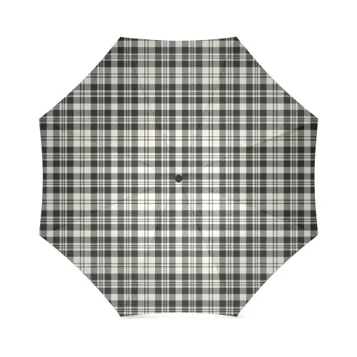 Scott Black & White Ancient Tartan Plaid Umbrellas