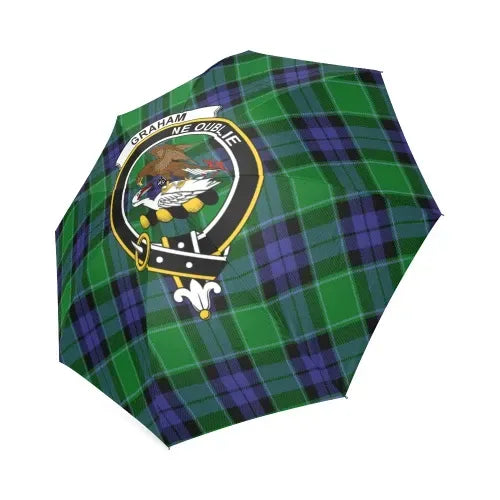 Graham Of Menteith Modern Tartan Crest Umbrellas