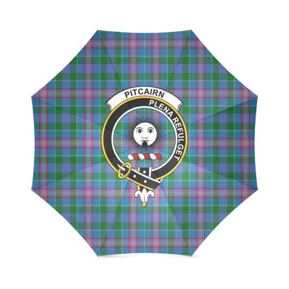 Pitcairn Hunting Tartan Crest Umbrellas