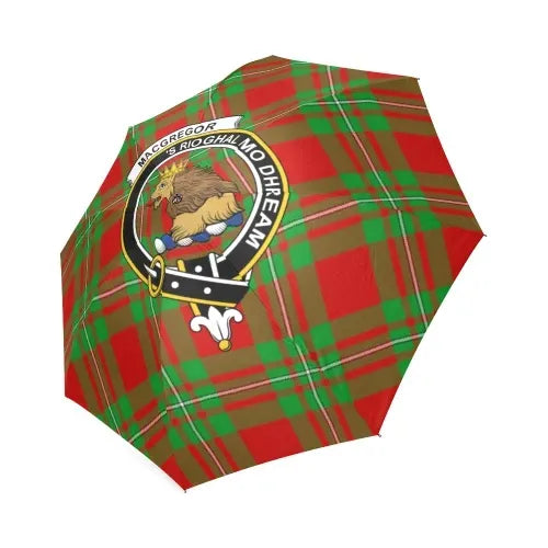 Macgregor Modern Tartan Crest Umbrellas