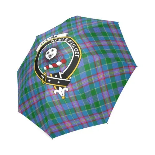 Pitcairn Hunting Tartan Crest Umbrellas