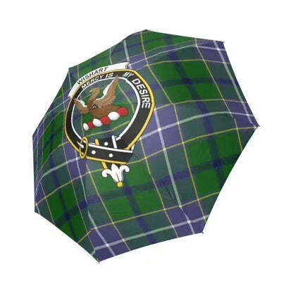 Wishart Hunting Tartan Crest Umbrellas