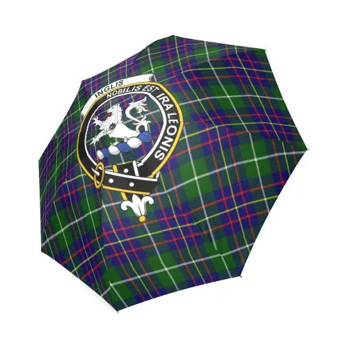 Inglis Modern Tartan Crest Umbrellas