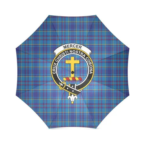 Mercer Modern Tartan Crest Umbrellas