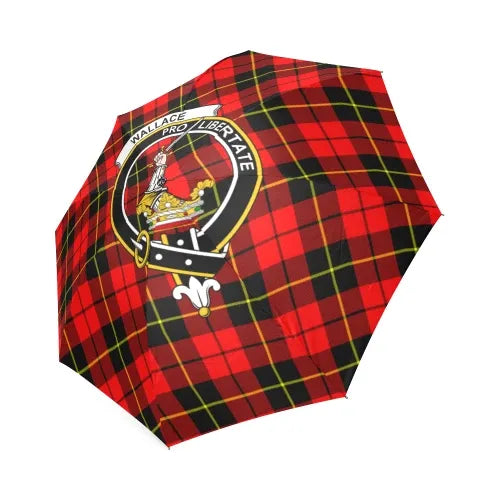 Wallace Hunting, Red Tartan Crest Umbrellas