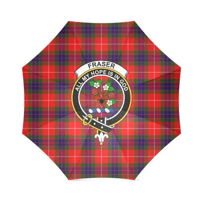 Fraser Modern Tartan Crest Umbrellas