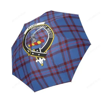 Elliot Modern Tartan Crest Umbrellas