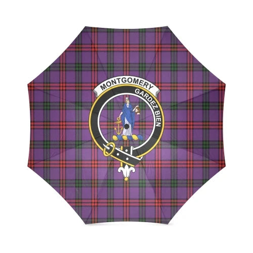 Montgomery Modern Tartan Crest Umbrellas