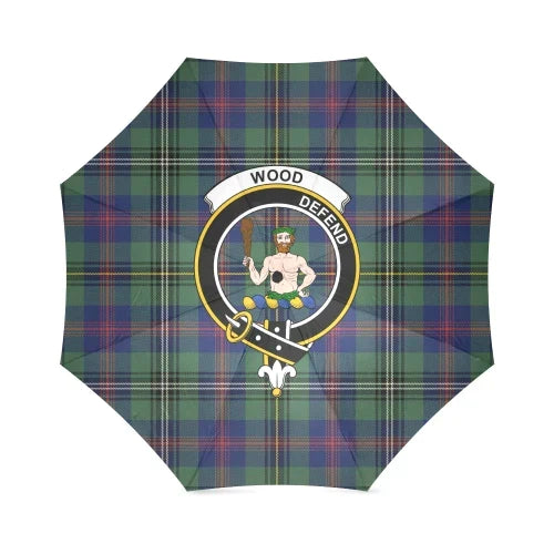 Wood Tartan Crest Umbrellas