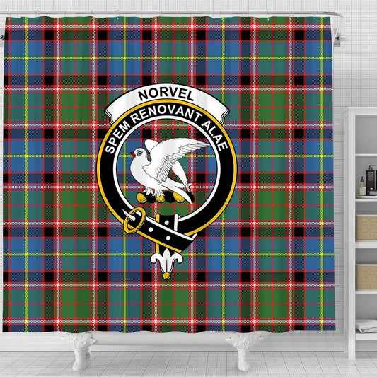 Norvel Tartan Crest Shower Curtain