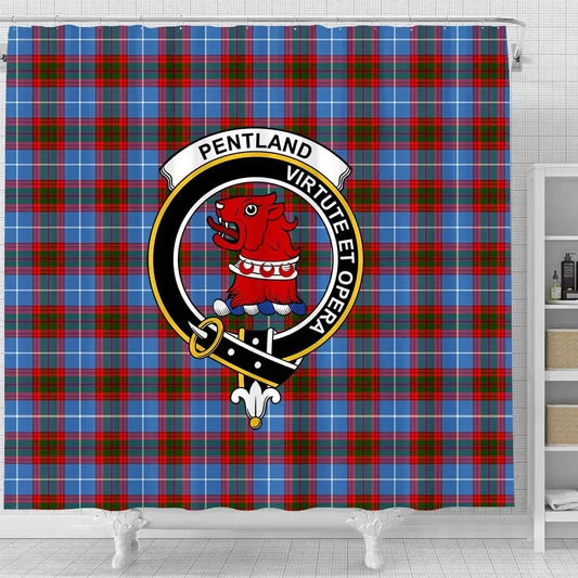 Pentland Tartan Crest Shower Curtain