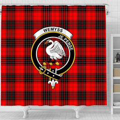Wemyss Tartan Crest Shower Curtain