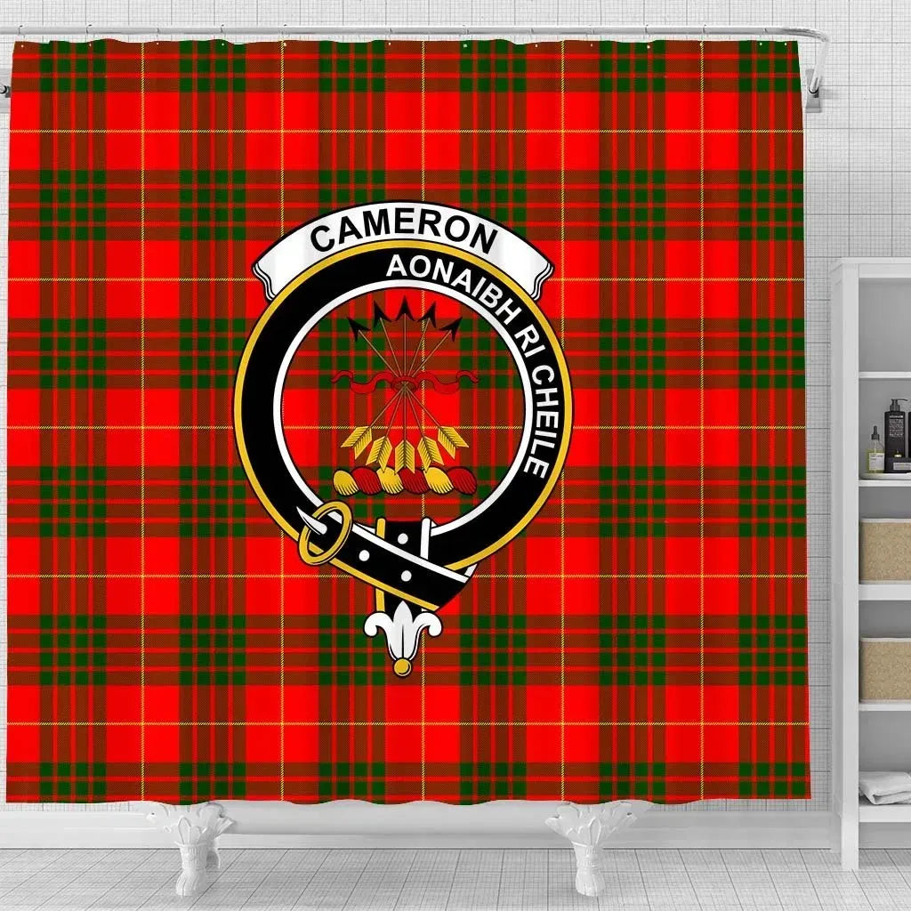 Cameron Tartan Crest Shower Curtain