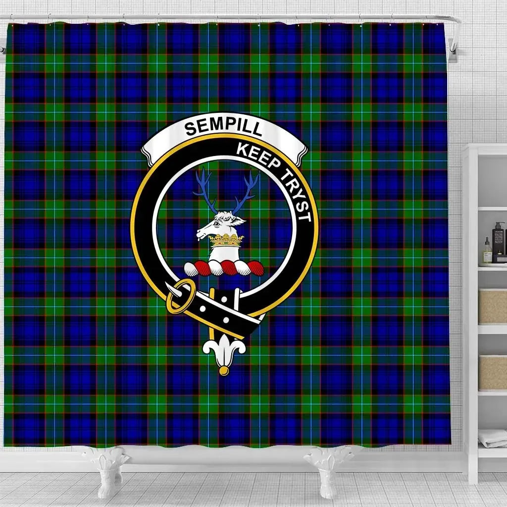 Sempill Tartan Crest Shower Curtain