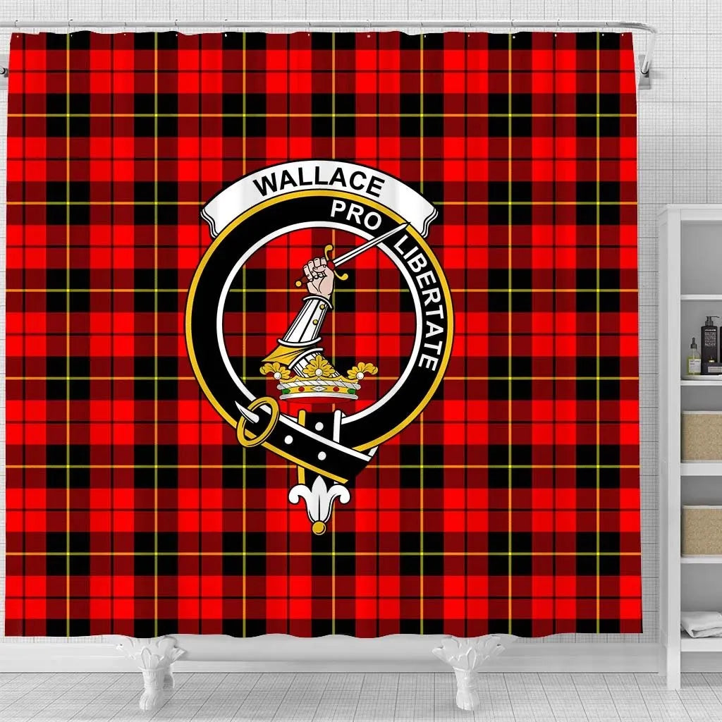 Wallace Tartan Crest Shower Curtain