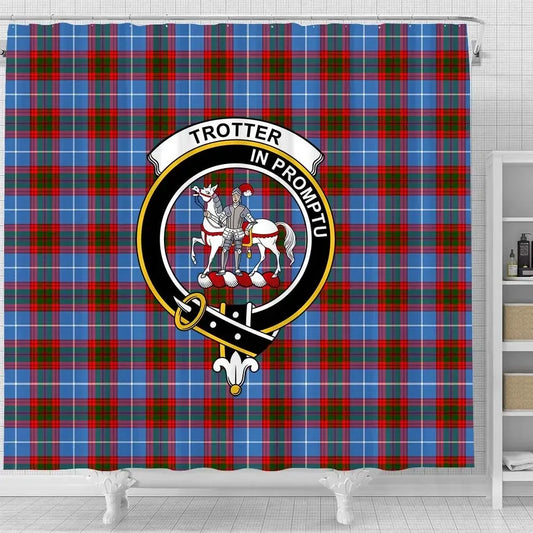 Trotter Tartan Crest Shower Curtain