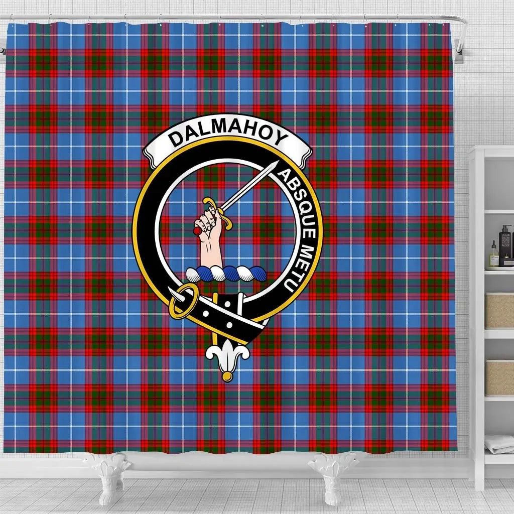 Dalmahoy Tartan Crest Shower Curtain