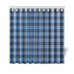 Mackay Blue Tartan Plaid Shower Curtain
