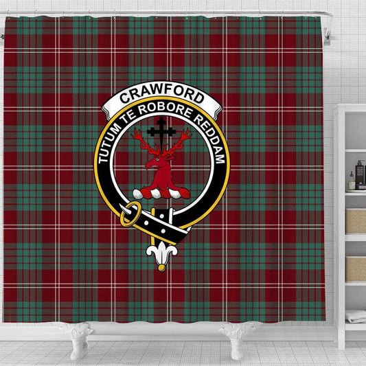 Crawford Tartan Crest Shower Curtain