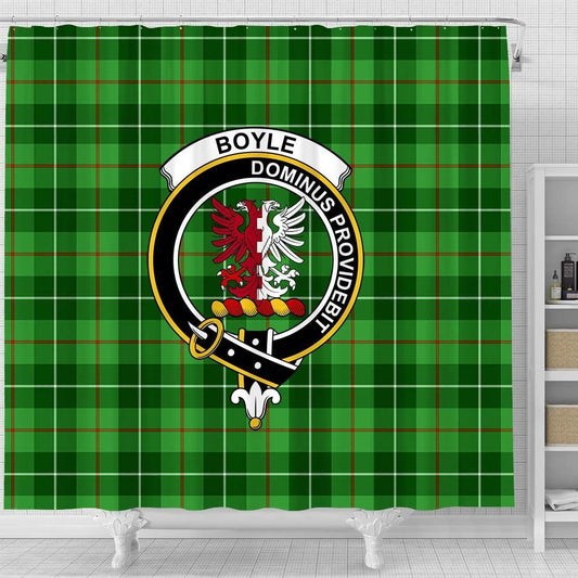 Boyle Tartan Crest Shower Curtain