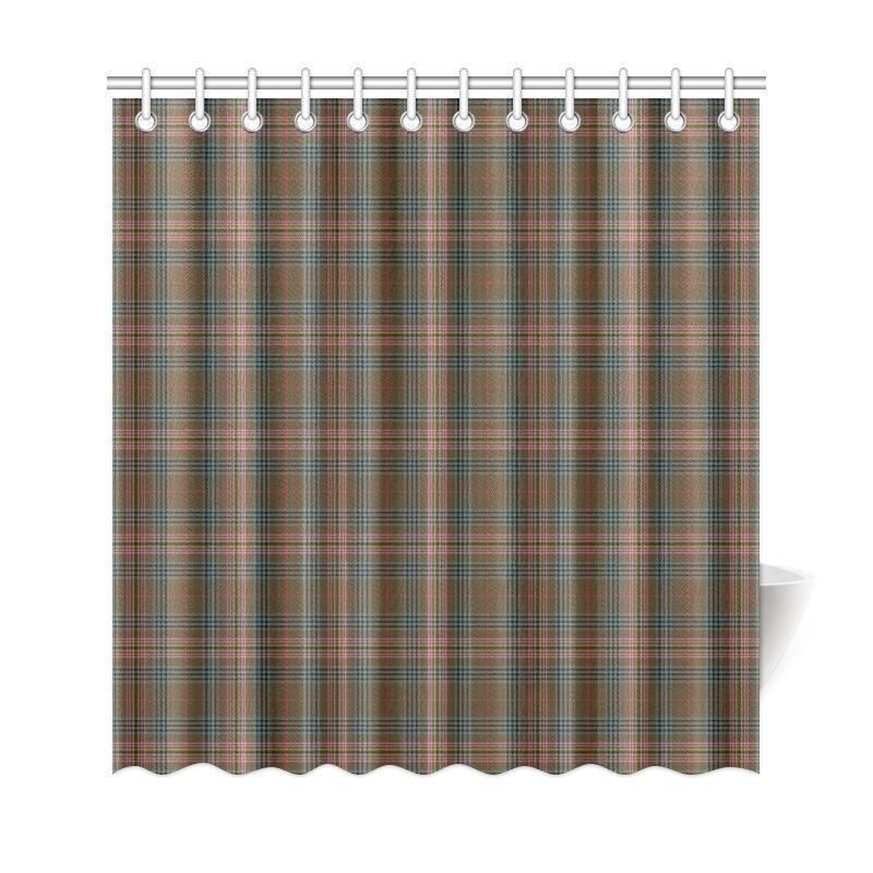 Kennedy Weathered Tartan Plaid Shower Curtain