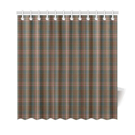 Kennedy Weathered Tartan Plaid Shower Curtain